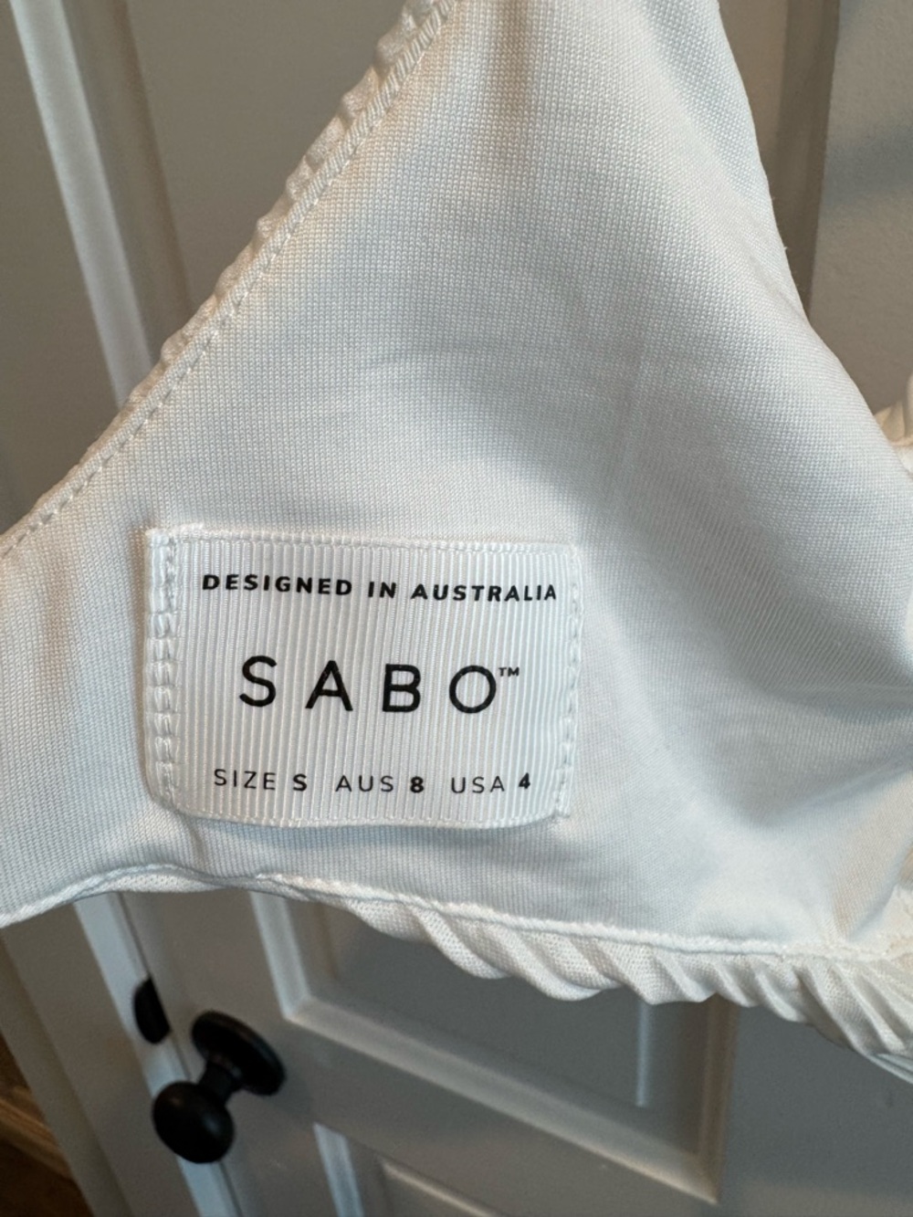 White Ribbed Crop Tank Top - Picture 5 of 5